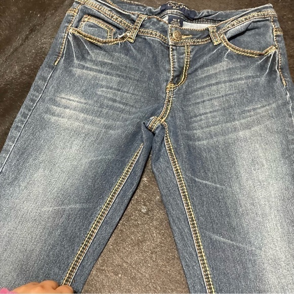 Earl Jeans mid rise boot cut flare denims Vintage 90s Y2K fashion size 9 GUC - Picture 11 of 14